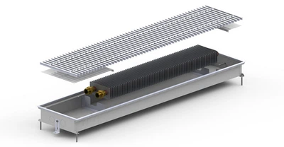 Внутрішньопідлоговий конвектор Carrera M Inox 1000-230-65