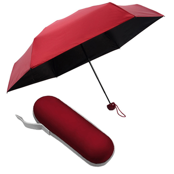 Карманный зонт в футляре капсула UFT Umbrella U1 Red