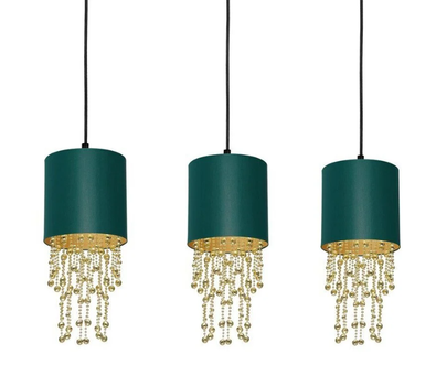 Люстра Milagro MLP-64500 Almeria green/gold 3*E27 60w