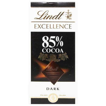 Шоколад Темний Lindt Excellence 85% гіркий 100 г