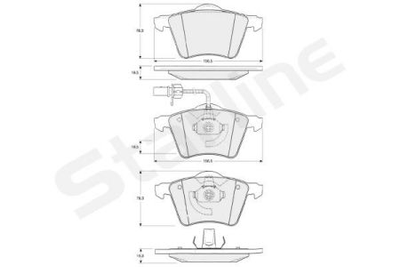 Тормозные колодки дисковые STARLINE S BD S354