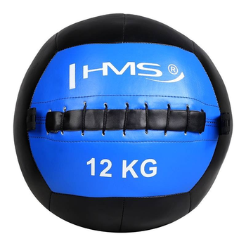 Фітнес м'яч HMS Exercise Ball Wall Ball 12 кг синій (5907695518313)