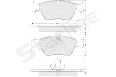 Тормозные колодки дисковые STARLINE S BD S227