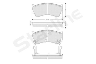 Колодки гальмові дискові STARLINE S BD S139