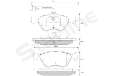 Колодки гальмові дискові STARLINE S BD S259