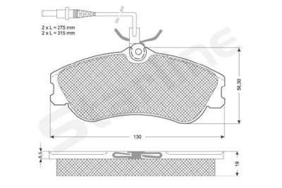 Колодки гальмові дискові STARLINE S BD S035