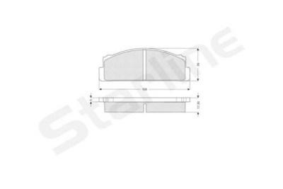 Колодки гальмові дискові STARLINE S BD S185