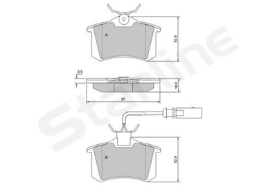 Колодки гальмові дискові STARLINE S BD S375