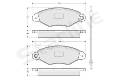 Колодки гальмові дискові STARLINE S BD S085