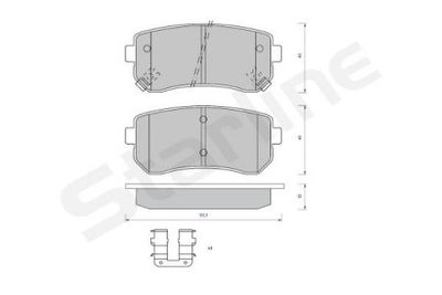 Колодки гальмові дискові STARLINE S BD S409