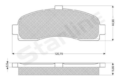 Тормозные колодки дисковые STARLINE S BD S189