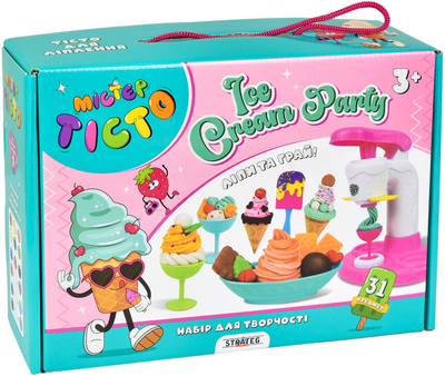 Набір для творчості Strateg Містер тісто Ice Cream Party (4823113863692)