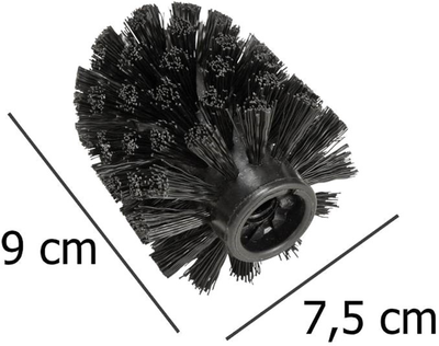 Zapasowa końcówka do szczotki toaletowej Wenko 7.5 cm czarna (4008838158180)