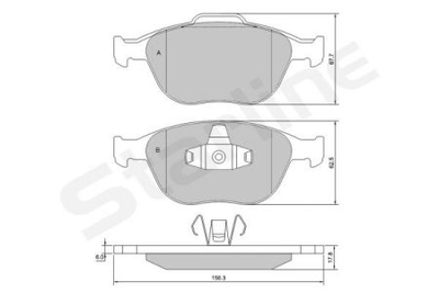 Тормозные колодки дисковые STARLINE S BD S428