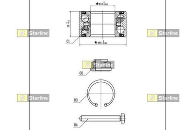 Колісний підшипник STARLINE S LO 03450