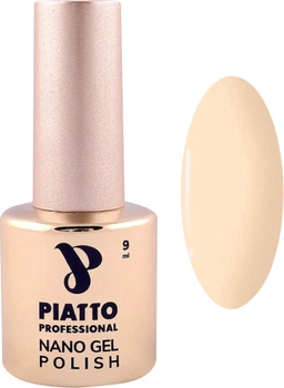 Гель-лак для ногтей Piatto Professional Nano Gel Polish №040, для маникюра и педикюра, бежевый, 9 мл
