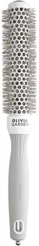 Термобрашинг Olivia Garden Expert Blowout Speed 25мм для волос с керамическим покрытием и ионами, с термостойкими нейлоновыми щетинами, бело-серый
