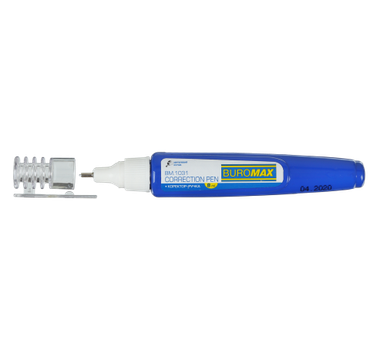 Коректор-ручка, Buromax 8 мл, емульсійна основа, металевий наконечник BM.1031