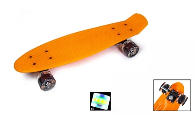 Пенні борд дитячий Penny Bord помаранчевий сяючи колеса SD-1996208152-2