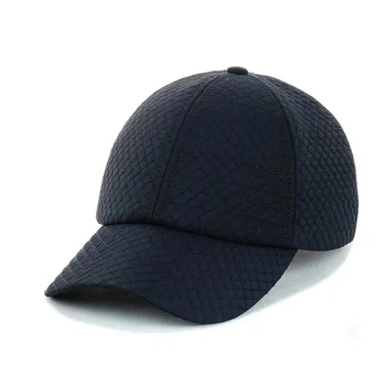 Стёганая кепка на флисе (Мелкий стежок) One-size 56-57 см Темно-синий