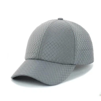 Стёганая кепка на флисе (Мелкий стежок) One-size 56-57 см Серый