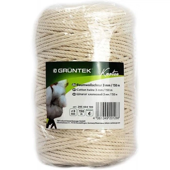 Шпагат коттоновый Gruntek Cotton twine 3 мм*150 м (295404100)