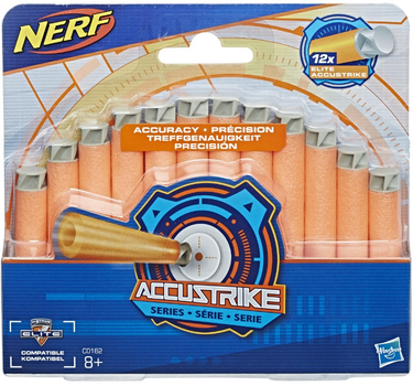 Zestaw strzałek do blasterów Hasbro Nerf N-Strike Accustrike 12 szt C0162 (5010993342617)