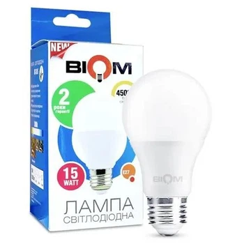 Світлодіодна лед LED лампа 15W 15Вт Е27 4500К нейтральне біле денне світло ff001