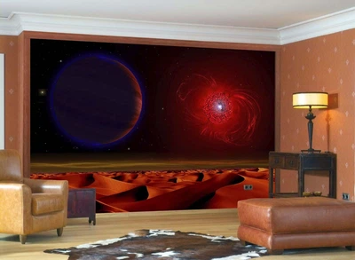 3D Фото Обои PHOTODECOR "Планеты в пустыне"