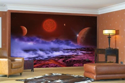 3D Фото Шпалери PHOTODECOR "Планети у тумані"