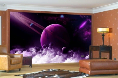 3D Фото Обои PHOTODECOR "Планеты в облаках"