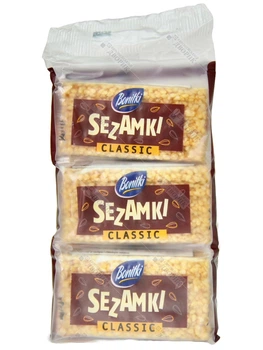 Батончики кунжутні Bonitki козинаки класичні Sezamki 3 x 27 г