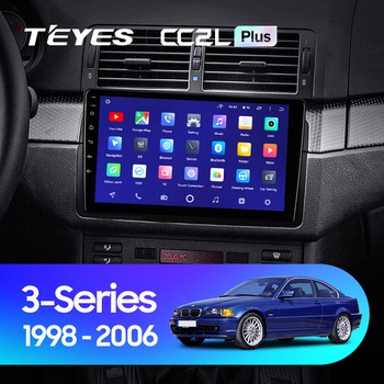 Штатна магнітола Teyes CC3 4+64 Gb BMW 3-Series 3 Series E46 (0 Din) 1998-2006 9"