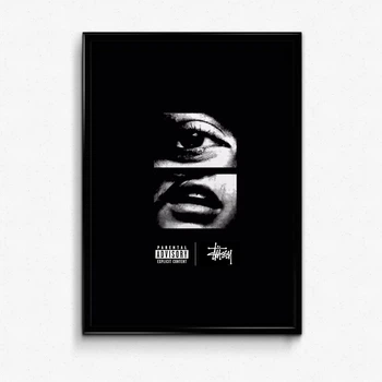 Постер в рамке stussy eye А4