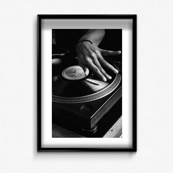 Постер в рамке old school vinyl А4