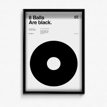 Постер в рамке 8ball А4