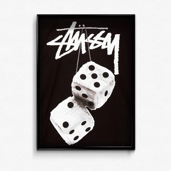 Постер в рамке Stussy fuzzy А3
