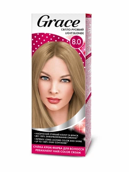 Стійка крем-фарба для волосся Grace Світло-русявий 8.0