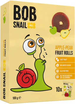 Натуральні цукерки Bob Snail Яблучно-грушеві 100 г (4820219346463)