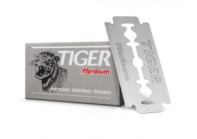 Лезвия Tiger Platinum Green Double Edge razor blades, 5 шт./уп.
