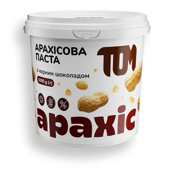 ТОМ Арахисовая паста с чёрным шоколадом, 1000 г.