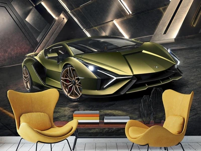 Фотошпалери флізелінові Upstream авто Lamborghini 145х98 см (S5CAR-009/1)