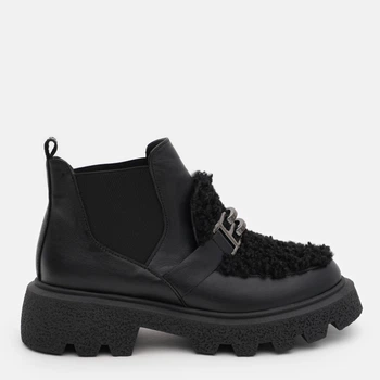 Жіночі демісезонні челсі шкіряні низькі Ashoes 271 37 24 см Чорні (ROZ6501004926)