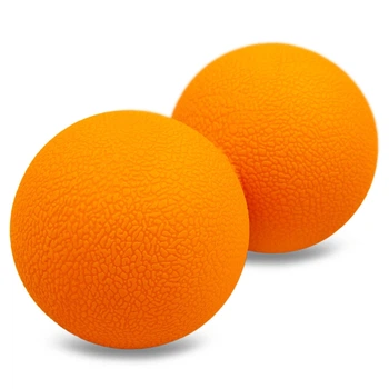 Мяч кинезиологический двойной Duoball (мини валик) Zelart Pro (TPR, р-р 12,5x6см, Оранжевый) (FI-8234_Оранжевый)