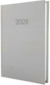 Ежедневник датированный Economix 2025 А5 Текстиль серебро (E21634-16)