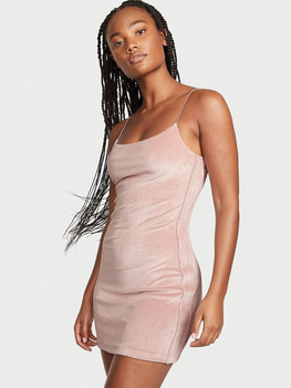 Сукня жіноча Victoria's Secret Ribbed Velour Cami Dress XS Рожева (26603247)