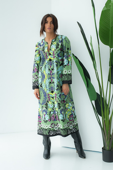 Сукня жіноча Zara Woman Midi Floral Printed Poplin Dress XS Зелена (7897\023\505)