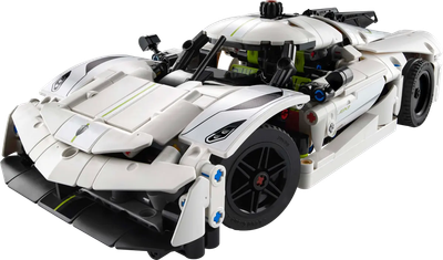 Zestaw klocków LEGO Technic: Biały hipersamochód Koenigsegg Jesko Absolut 801 element (42184)