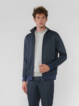 Кофта на блискавці чоловіча синя Arber Jersey Bomber ASKR-38-3 L зріст 4 синій (M17.24.15.431)