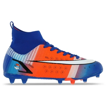 Бутсы футбольные с носком SP-Sport 209-1 размер 42 Blue-Orange